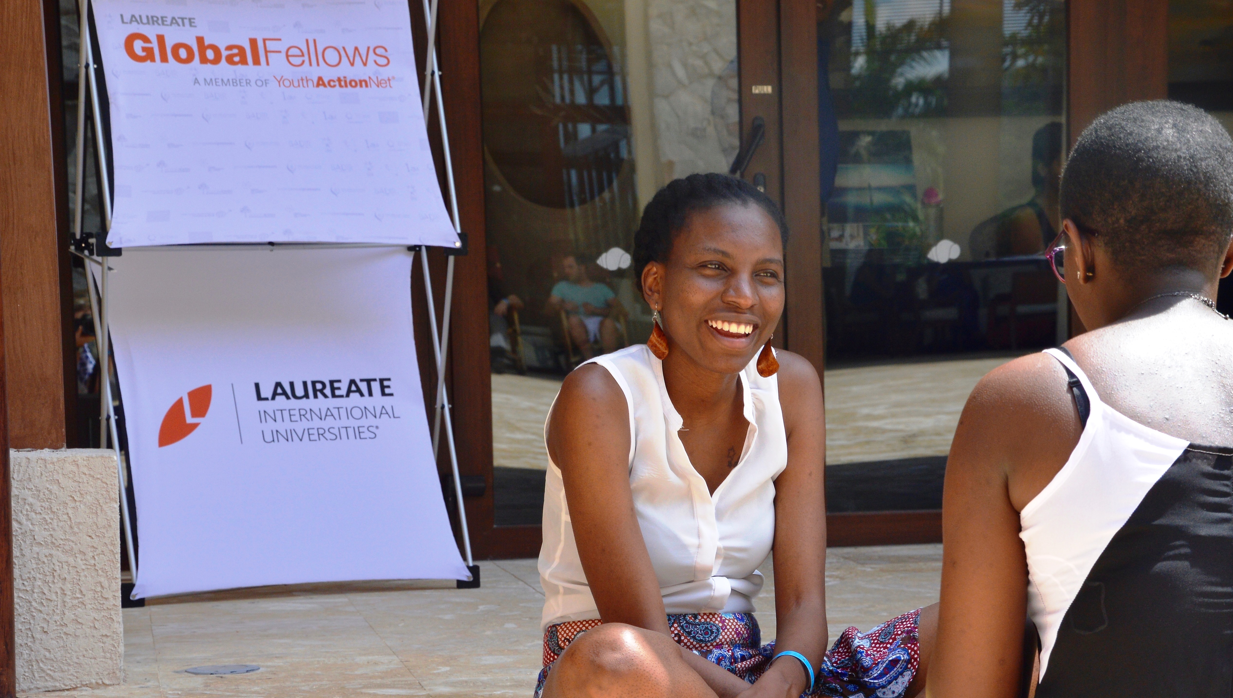 Women sitting on the floor