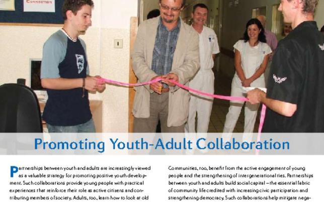 FieldNotes: Promoting Youth-Adult Collaborations Cover