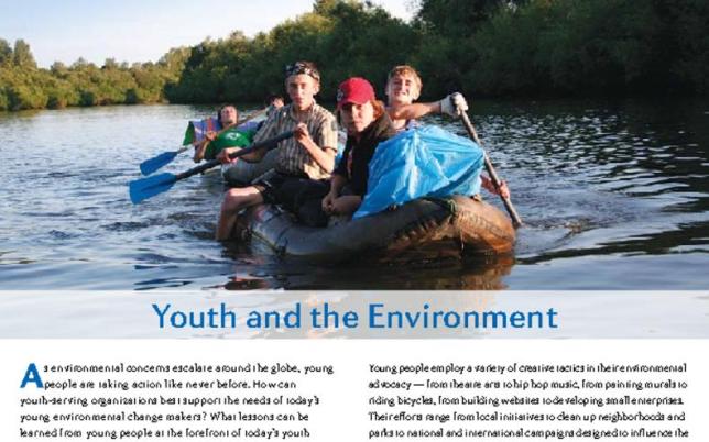 FieldNotes: Youth & the Environment Cover