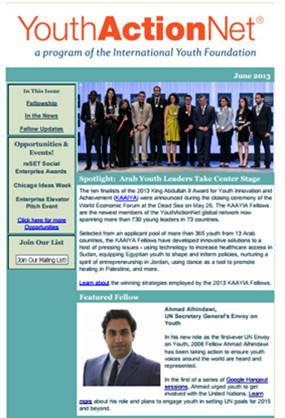 YouthActionNet® Newsletter (June 2013) cover