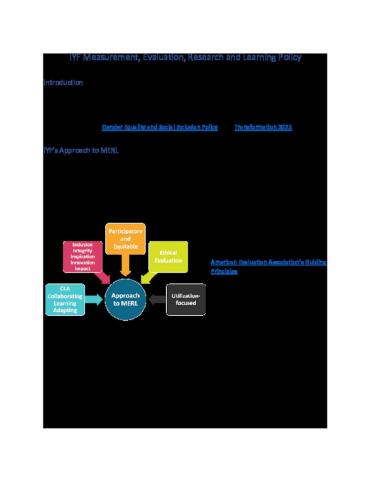 IYF MERL Policy external SHORT 2022 cover