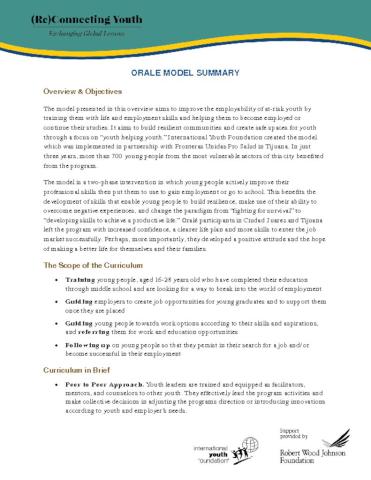 Orale Model Summary cover