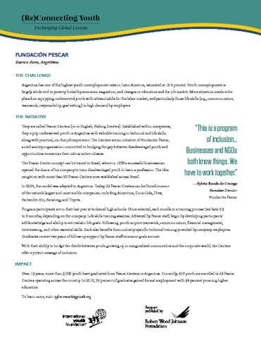 Pescar: Fact Sheet cover