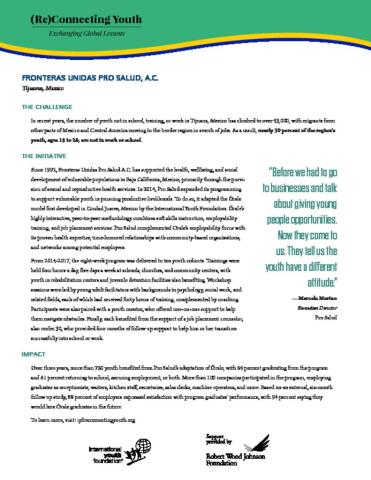 (Re)Connecting Youth - Promising Approaches cover