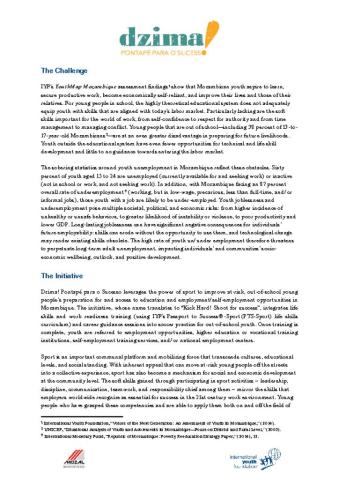 Dzima! Fact Sheet cover