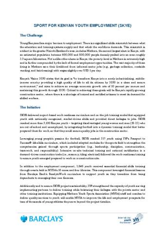 SKYE Fact Sheet cover