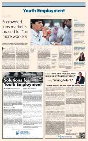 Financial Times Special Report: Youth Employment (2017) cover
