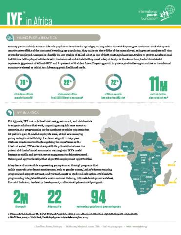 IYF in Africa Fact Sheet cover