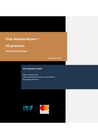 Via Youth Outcomes Study: Mozambique cover