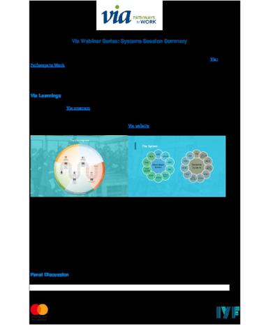 Via Webinar Series: Systems Panel Summary cover