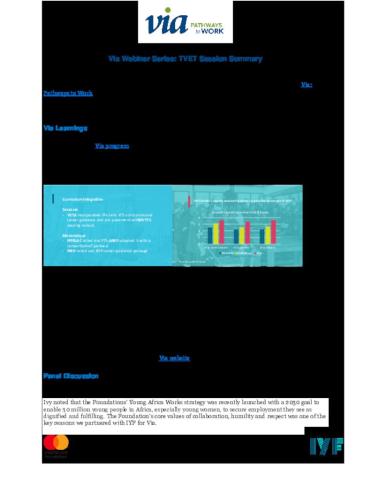 Via Webinar Series: TVET Panel Summary cover