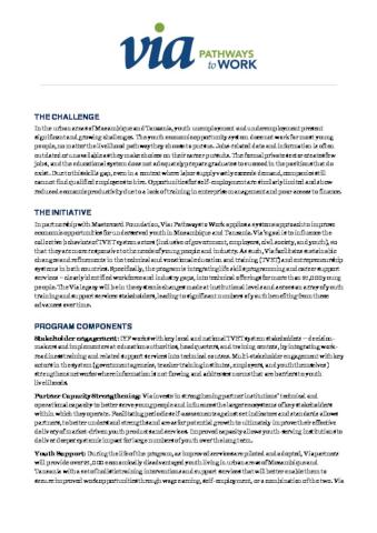 Via: Pathways to Work Fact Sheet cover