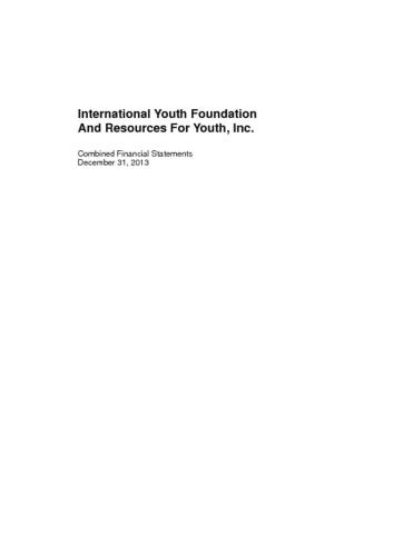 2013 IYF Audited Financial Statement cover