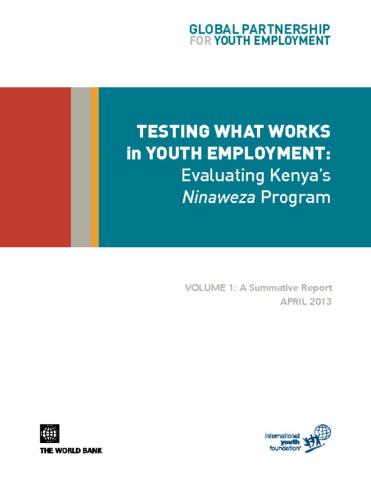 Testing "What Works in Youth Employment”: Evaluating Kenya’s Ninaweza Program cover