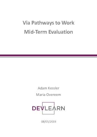 Via Formative Evaluation cover