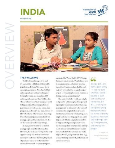 IYF in India Fact Sheet cover