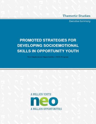Promoted Strategies for Developing Socioemotional Skills in Opportunity Youth (Executive Summary) cover