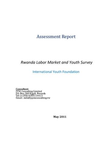 Assessment Report: Rwanda Labor Market & Youth Survey Cover