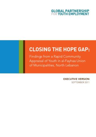 Closing the Hope Gap: Findings from a Rapid Community Appraisal of Youth in al-Fayhaa Union of Municipalities, North Lebanon Cover