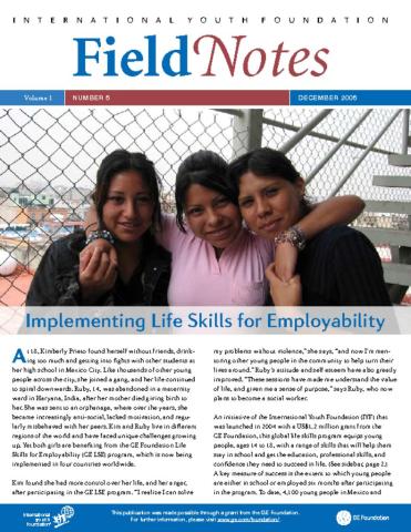 FieldNotes: Implementing Life Skills for Employability Cover