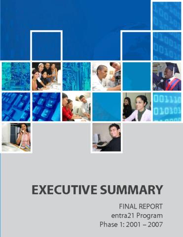 Final Report of the entra21 Program, Phase 1: 2001-2007 Cover