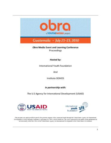Obra Media Event & Learning Conference Report, Guatemala Cover