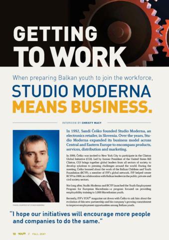 YOUth No. 1, In Good Company: Getting to Work—A Conversation with Studio Moderna's Sandi Češko Cover