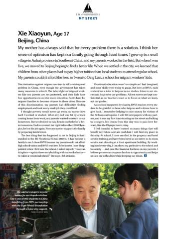 YOUth No. 3, In My Own Words: Xie Xiaoyun Cover