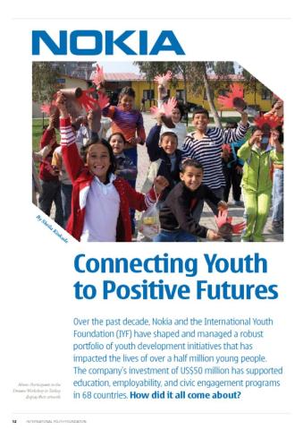 YOUth No. 4, In Good Company: NOKIA: Connecting Youth to Positive Futures Cover