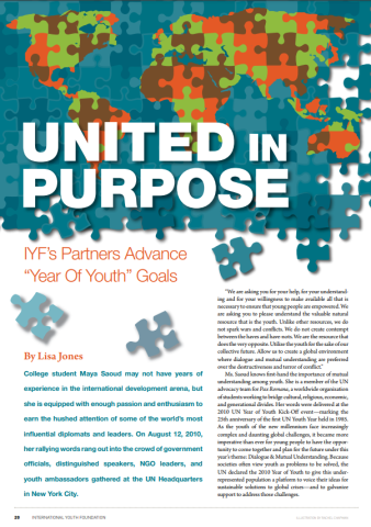 YOUth No. 5, Partners in Progress: United in Purpose—IYF’s Partners Advance Year of Youth Goals Cover