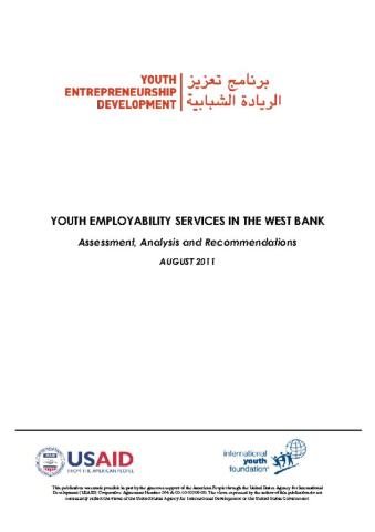 Youth Employability Services in the West Bank Cover