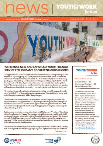 Youth for The Future Newsletter (Summer 2011) Cover