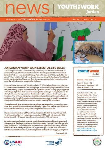 Youth for the Future Newsletter (Fall 2011) Cover