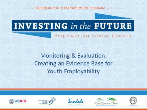 CYEP Conference - Monitoring & Evaluation: Creating an Evidence Base for Youth Employability cover
