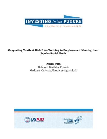 CYEP Conference - Supporting Youth at Risk from Training to Employment: Meeting their Psycho-Social Needs cover