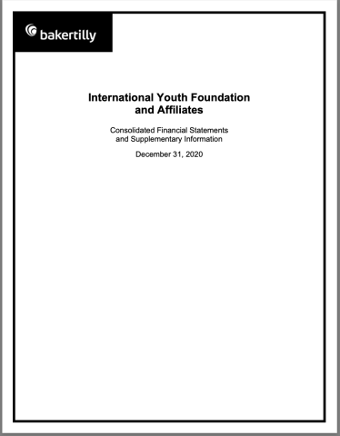 IYF 2020 Audited FS cover