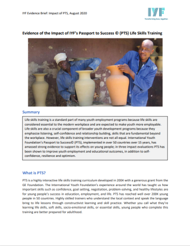 Evidence Brief #1 15 August 2020 cover