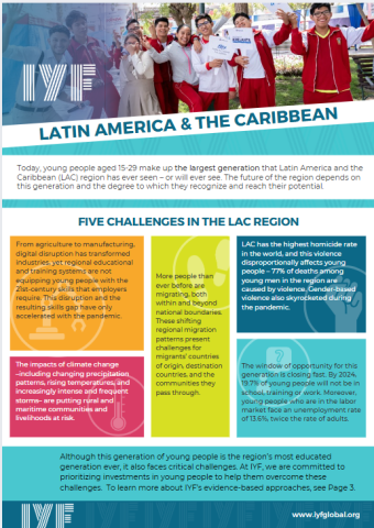 IYF in Latin America & the Caribbean Fact Sheet cover