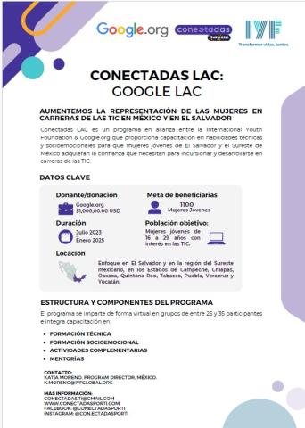 One Pager Conectadas LAC by IYF