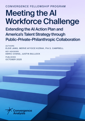 Meeting the AI  Workforce Challenge Extending the AI Action Plan and  America’s Talent Strategy through  Public-Private-Philanthropic Collaboration Cover