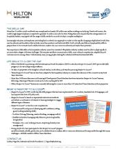 Passport To Success® Hilton Worldwide Fact Sheet cover
